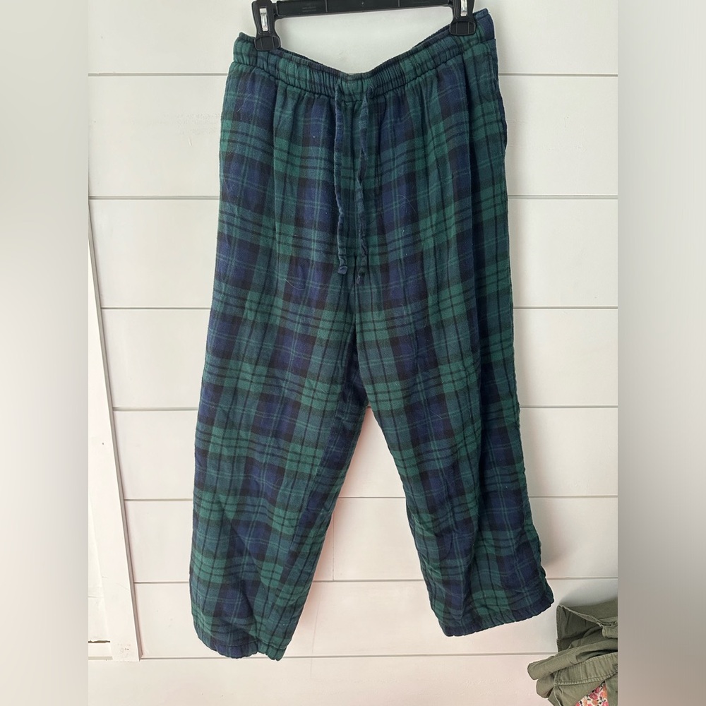 Lands End Fuzzy Lined Pajama Pants